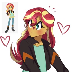 Size: 1280x1280 | Tagged: safe, artist:ironvandyne, imported from derpibooru, screencap, sunset shimmer, human, equestria girls, female, simple background, solo, white background