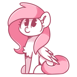 Size: 2100x2100 | Tagged: safe, artist:sugar morning, imported from derpibooru, oc, oc only, oc:sugar morning, pegasus, pony, chest fluff, female, looking up, mare, simple background, sitting, solo, transparent background