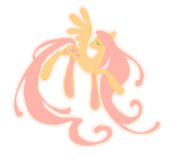 Size: 473x437 | Tagged: safe, artist:1hoorn, imported from derpibooru, fluttershy, pegasus, pony, simple background, solo, white background