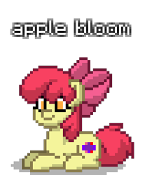 Size: 212x256 | Tagged: safe, artist:kittykat, imported from derpibooru, apple bloom, earth pony, pony, pony town, female, simple background, transparent background