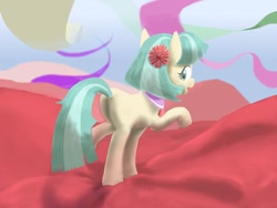 Size: 1024x768 | Tagged: safe, artist:komekami0, imported from derpibooru, coco pommel, earth pony, pony, butt, female, looking at you, looking back, looking back at you, mare, plot, solo