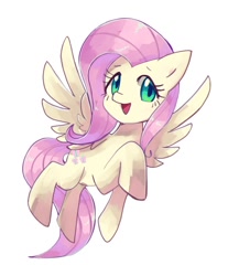 Size: 1044x1258 | Tagged: safe, artist:plusplus_pony, imported from derpibooru, fluttershy, pegasus, pony, female, mare, simple background, solo, white background