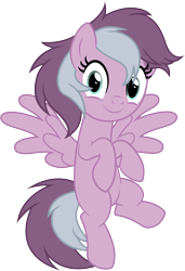 Size: 3703x5428 | Tagged: safe, artist:surprisepi, imported from derpibooru, oc, oc:amethyst harmony, pegasus, pony, base used, female, flying, looking at you, mare, smiling, smiling at you, solo