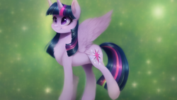 Size: 1024x576 | Tagged: safe, imported from derpibooru, twilight sparkle, alicorn, pony, ai content, ai generated, cute, female, mare, solo, twilight sparkle (alicorn)