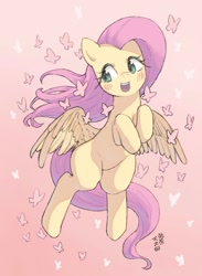 Size: 1498x2048 | Tagged: safe, artist:yanamosuda, imported from derpibooru, fluttershy, pegasus, pony, cute, female, mare, shyabetes, solo