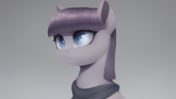 Size: 1024x576 | Tagged: safe, imported from derpibooru, maud pie, earth pony, pony, ai content, ai generated, cute, female, gradient background, mare, simple background, solo