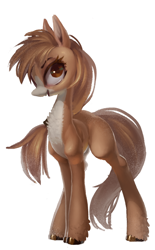 Size: 536x865 | Tagged: safe, artist:derekireba, imported from derpibooru, oc, oc only, earth pony, pony, open mouth, open smile, simple background, smiling, solo, white background