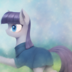 Size: 768x768 | Tagged: safe, imported from derpibooru, maud pie, earth pony, pony, ai content, ai generated, clothes, cute, female, mare, solo