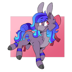 Size: 2000x2000 | Tagged: safe, artist:caprania, imported from derpibooru, part of a set, oc, oc only, earth pony, pony, bow, commission, female, hair bow, mare, solo, ych result