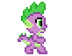 Size: 82x64 | Tagged: safe, artist:color anon, imported from derpibooru, spike, dragon, animated, pixel art, simple background, solo, transparent background