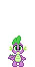 Size: 70x132 | Tagged: safe, artist:color anon, imported from derpibooru, spike, dragon, animated, pixel art, simple background, solo, transparent background
