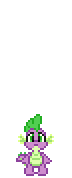 Size: 72x178 | Tagged: safe, artist:color anon, imported from derpibooru, spike, dragon, animated, pixel art, simple background, solo, transparent background