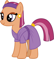Size: 2308x2500 | Tagged: safe, artist:nicogamer3000, imported from derpibooru, aroma hathor, earth pony, pony, .svg available, clothes, female, full body, high res, hooves, mare, simple background, smiling, solo, standing, svg, tail, trace, transparent background, vector