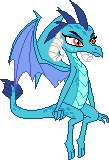 Size: 109x160 | Tagged: safe, artist:color anon, imported from derpibooru, princess ember, dragon, /mlp/, dragoness, female, pixel art, simple background, sitting, solo, transparent background