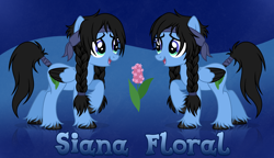Size: 5028x2906 | Tagged: safe, artist:mint-light, artist:rioshi, artist:starshade, imported from derpibooru, oc, oc only, oc:siana floral, pegasus, pony, female, full body, mare, reference sheet, simple background, solo