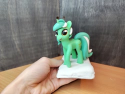 Size: 1280x960 | Tagged: safe, artist:neo glin, imported from derpibooru, lyra heartstrings, pony, unicorn, female, figurine, mare, photo, smiling, solo