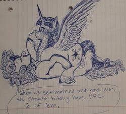 Size: 2448x2211 | Tagged: safe, artist:violetpony11, imported from derpibooru, pinkie pie, twilight sparkle, alicorn, earth pony, pony, duo, female, lesbian, lined paper, monochrome, shipping, sketch, traditional art, twilight sparkle (alicorn), twinkie