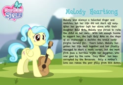 Size: 3000x2092 | Tagged: safe, artist:aleximusprime, imported from derpibooru, oc, oc only, oc:melody heartsong, pegasus, pony, fanfic:oh mother where art thou, flurry heart's story, bio, cozy glow's mother, female, guitar, mare, musical instrument, pegasus oc, story included