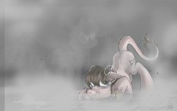 Size: 1280x803 | Tagged: safe, artist:thevixvix, imported from derpibooru, oc, oc only, pony, face down ass up, fog