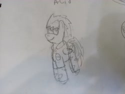 Size: 4608x3456 | Tagged: safe, artist:acid flask, imported from derpibooru, dark moon, graphite, oc, oc:film wheel, pony, 2d, art dump, clothes, costume, eyeroll, male, paper, sketch, sketch dump, sketchbook, smiling, solo, stallion, traditional art