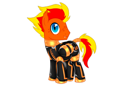 Size: 2360x1640 | Tagged: safe, artist:mistress midnight, imported from derpibooru, oc, oc:fireheart(fire), bat pony, pony, bat pony oc, fireheart76's latex suit design, latex, latex suit, prisoners of the moon, rubber, rubber suit, solo