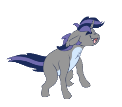 Size: 632x557 | Tagged: safe, artist:euspuche, imported from derpibooru, oc, oc only, oc:dreaming star, bat pony, bat pony unicorn, hybrid, pony, unicorn, animated, bat pony oc, commission, dance till you die dog, dancing, gif, horn, male, meme, pale belly, ych result, your character here