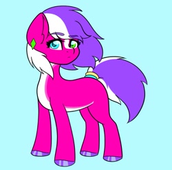 Size: 869x855 | Tagged: safe, artist:koapony, imported from derpibooru, oc, oc only, earth pony, pony, ear piercing, earring, eyebrows, eyebrows visible through hair, heterochromia, hoof polish, jewelry, looking at you, piercing, solo, tail, tail wrap