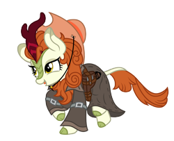 Size: 2749x2233 | Tagged: safe, artist:third uncle, artist:星梦, edit, imported from derpibooru, autumn blaze, kirin, pony, awwtumn blaze, c96, clothes, cloven hooves, cowboy hat, cute, female, gun, handgun, hat, high res, looking left, mare, open mouth, pose, simple background, solo, tongue out, transparent background, vector, weapon