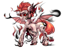 Size: 4093x2894 | Tagged: safe, artist:leastways, imported from derpibooru, oc, oc:red shade, bat pony, pony, foal, male, shadow magic, solo