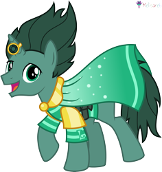 Size: 4000x4230 | Tagged: safe, alternate version, artist:melisareb, imported from derpibooru, part of a set, pony, unicorn, .svg available, absurd resolution, alphabet lore, cape, clothes, crossover, gem, gold, horn, horn ring, jewelry, l (letter), looking at you, male, open mouth, ponified, raised hoof, ring, shirt, simple background, solo, species swap, stallion, striped shirt, super l, transparent background, vector