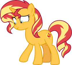 Size: 3308x3000 | Tagged: safe, artist:cloudyglow, imported from derpibooru, sunset shimmer, pony, unicorn, equestria girls, mirror magic, spoiler:eqg specials, female, mare, simple background, solo, transparent background, vector