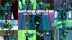 Size: 1280x721 | Tagged: safe, edit, edited screencap, editor:quoterific, imported from derpibooru, screencap, queen chrysalis, a canterlot wedding, frenemies (episode), the beginning of the end, the ending of the end, the mean 6, the summer sun setback, to where and back again