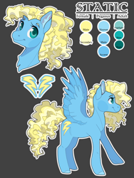 Size: 1200x1600 | Tagged: safe, artist:sinclair2013, imported from derpibooru, oc, oc only, oc:static, pegasus, pony, female, mare, solo