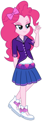 Size: 3514x9948 | Tagged: safe, artist:emeraldblast63, imported from derpibooru, pinkie pie, human, equestria girls, simple background, solo, transparent background