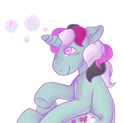 Size: 500x500 | Tagged: safe, artist:socklout, imported from derpibooru, fizzy, pony, twinkle eyed pony, unicorn, female, g1, mare, simple background, solo, transparent background