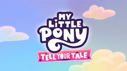 Size: 3072x1727 | Tagged: safe, imported from derpibooru, screencap, spoiler:g5, spoiler:my little pony: tell your tale, spoiler:tyts01e50, cloud, g5, my little pony logo, my little pony: tell your tale, no pony, opaline alone, sky