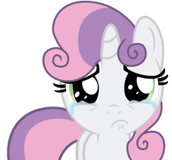 Size: 1400x1300 | Tagged: safe, artist:meltingman234, imported from derpibooru, sweetie belle, pony, unicorn, season 8, the break up breakdown, spoiler:s08, crying, cute, diasweetes, female, filly, foal, implied big macintosh, sad, sadorable, simple background, solo, teary eyes, transparent background, vector