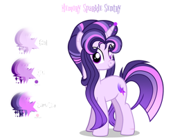 Size: 3200x2586 | Tagged: safe, artist:harmonyvitality-yt, imported from derpibooru, oc, oc only, pony, unicorn, base used, eyelashes, female, horn, mare, offspring, parent:flash sentry, parent:twilight sparkle, parents:flashlight, simple background, smiling, solo, transparent background, unicorn oc