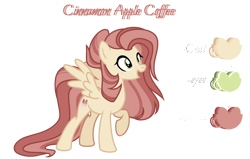 Size: 1880x1197 | Tagged: safe, artist:harmonyvitality-yt, imported from derpibooru, oc, oc only, oc:cinnamon coffee, pegasus, pony, base used, eyelashes, female, mare, offspring, parent:babs seed, parent:featherweight, pegasus oc, raised hoof, simple background, solo, transparent background, wings