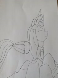 Size: 3024x4032 | Tagged: safe, artist:car94hen, imported from derpibooru, opaline arcana, alicorn, pony, spoiler:g5, female, g5, mare, solo, traditional art