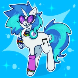Size: 2048x2048 | Tagged: safe, artist:bunnycuns, imported from derpibooru, dj pon-3, vinyl scratch, pony, unicorn, ear piercing, earring, female, jewelry, nose piercing, nose ring, piercing, solo
