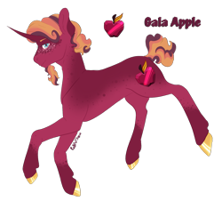 Size: 1779x1605 | Tagged: safe, artist:caliartshow, imported from derpibooru, oc, oc only, oc:gala apple, pony, unicorn, facial hair, freckles, goatee, horn, male, offspring, parent:big macintosh, parent:princess cadance, parents:cadmac, simple background, solo, stallion, transparent background, unicorn oc