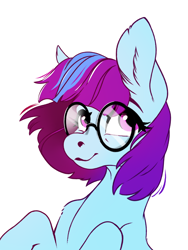 Size: 1500x2000 | Tagged: safe, artist:28gooddays, imported from derpibooru, oc, oc only, earth pony, pony, glasses, simple background, solo, white background