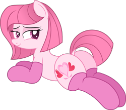 Size: 2118x1837 | Tagged: safe, artist:tanahgrogot, imported from derpibooru, oc, oc only, oc:annisa trihapsari, earth pony, pony, adorasexy, annibutt, base used, butt, clothes, cute, earth pony oc, eyes closed, female, looking at you, looking back, looking back at you, mare, medibang paint, ocbetes, open mouth, open smile, pink socks, plot, sexy, simple background, smiling, socks, solo, transparent background