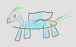Size: 876x541 | Tagged: safe, artist:leotheartist_, imported from derpibooru, rainbow dash, pegasus, pony, 1000 hours in ms paint, solo, stylistic suck