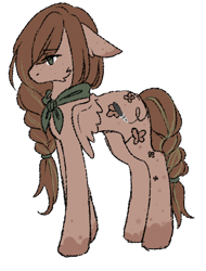 Size: 345x455 | Tagged: safe, artist:slasher_wife, imported from derpibooru, oc, oc only, oc:butterfly (slasher_wife), pegasus, pony, brown mane, side view, simple background, solo, transparent background, wings