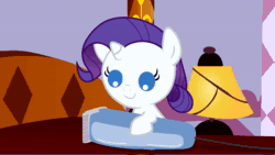Size: 2560x1440 | Tagged: safe, artist:beavernator, artist:magpie-pony, imported from derpibooru, rarity, pony, unicorn, adorawat, animated, astartes pattern baldness, babity, baby, baby pony, beavernator is trying to murder us, bed, comic, cute, electric razor, female, filly, foal, haircut, hnnng, lamp, laughing, magic, manecut, open mouth, open smile, puffy cheeks, raribetes, razor, sitting, smiling, solo, sound, talking, telekinesis, voice acting, wat, weapons-grade cute, webm, younger