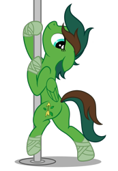 Size: 3779x5460 | Tagged: safe, artist:equestria secret guard, imported from derpibooru, oc, oc only, oc:windy barebow evergreen, pegasus, pony, butt, female, jewelry, looking at you, mare, pegasus oc, plot, pole, pole dancing, sexy, simple background, stripper pole, transparent background