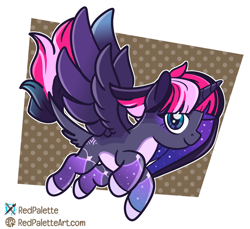 Size: 1996x1832 | Tagged: safe, artist:redpalette, imported from derpibooru, oc, oc:owl light, alicorn, abstract background, alicorn oc, cute, digital art, female, horn, mare, smiling, sparkle, sparkly, spread wings, wings