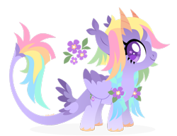 Size: 1920x1481 | Tagged: safe, artist:kabuvee, imported from derpibooru, oc, oc:buttercup, pegasus, female, filly, foal, horns, quadrupedal, simple background, solo, tail wings, transparent background